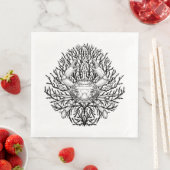 Serviette En Papier Crabe (En situation)