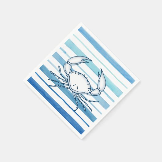 Serviette En Papier Crabe (Coin)