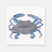 Serviette En Papier Crabe bleu (Devant)