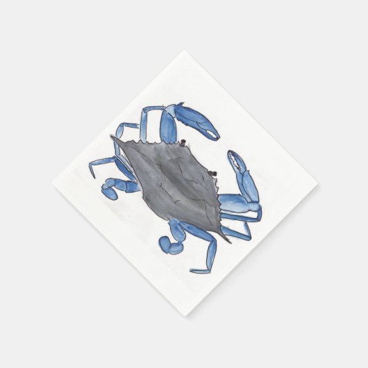 Serviette En Papier Crabe bleu (Coin)
