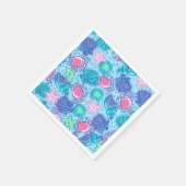 Serviette En Papier Crabe des coquillages de Preppy Beach (Coin)