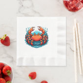 Serviette En Papier crabe-drole (En situation)