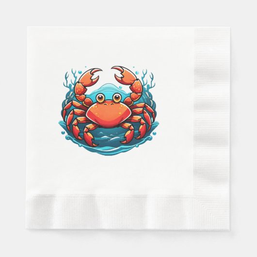 Serviette En Papier crabe-drole (Devant)