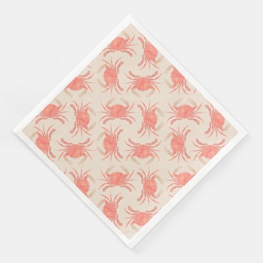 Serviette En Papier Crabe - Pêche Fuzz 2024 (Coin)