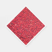 Serviette En Papier Cranberries Festive Rouge (Coin)