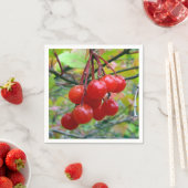 Serviette En Papier Cranberry (En situation)