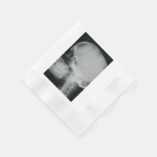 Serviette En Papier Crâne à rayons X (Coin)