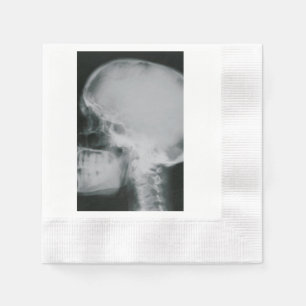Serviette En Papier Crâne à rayons X