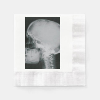 Serviette En Papier Crâne à rayons X