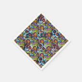 Serviette En Papier Crâne à sucre (Coin)