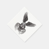 Serviette En Papier Crâne d'araignée avec aigle (Coin)