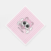 Serviette En Papier Crâne de Bébé Fille Mignon (Coin)