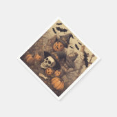 Serviette En Papier Crâne d'Halloween (Coin)
