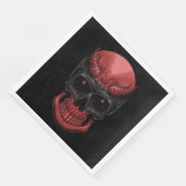 Serviette En Papier Crâne d'Halloween effrayant (Coin)