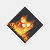 Serviette En Papier Crâne en Feu (Coin)