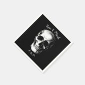 Serviette En Papier Crâne gothique Halloween Mariage serviettes (Coin)