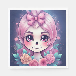 Serviette En Papier Crâne Mignon