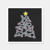 Serviette En Papier Crânes gothiques Papier de Noël (Devant)