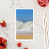 Serviette En Papier Crashing Ocean Waves Livre d'invité Napkin (En situation)