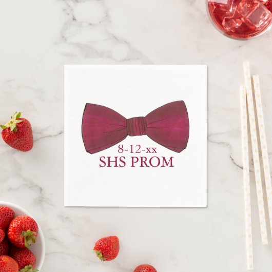 Serviette En Papier Cravate Bow Bowtie Formelle Prom Mariage Personnal (En situation)