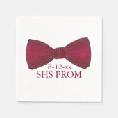 Serviette En Papier Cravate Bow Bowtie Formelle Prom Mariage Personnal (Devant)