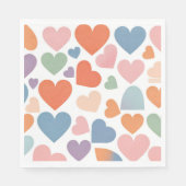 Serviette En Papier cravate cardiaque mignonne (Devant)