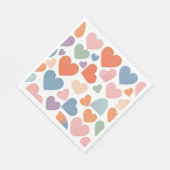 Serviette En Papier cravate cardiaque mignonne (Coin)