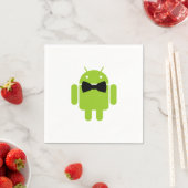 Serviette En Papier Cravate Formelle Bow Android Robot Icon (En situation)