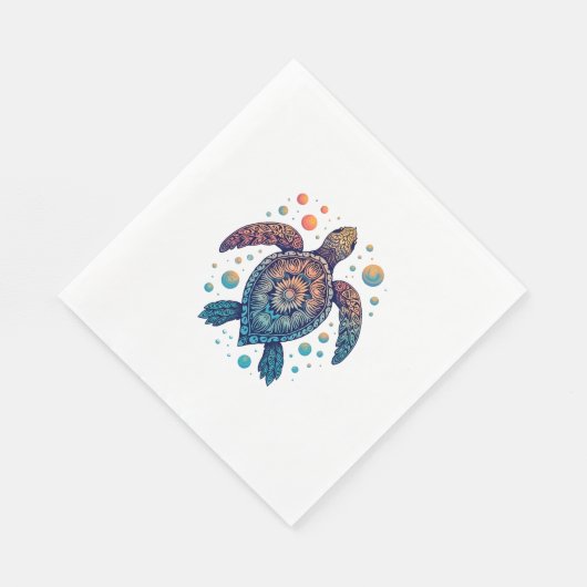 Serviette En Papier Cravate Hawaiian Sea Turtle-Dye Hawaii Vacances Pl (Coin)