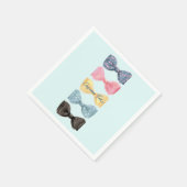 Serviette En Papier Cravates Bow personnalisés (Coin)