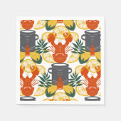 Serviette En Papier Crawfish Boil Party -Cajun Seafood Celebration (Devant)