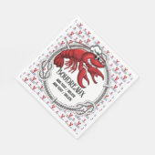 Serviette En Papier Crawfish Fruits de mer Cajun THÈME (Coin)