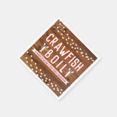 Serviette En Papier Crawfish Récipiendaire Famille Fruits de mer Rusti (Coin)