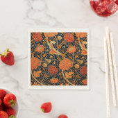 Serviette En Papier Cray, un design William Morris, (En situation)