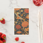 Serviette En Papier Cray, un design William Morris, (En situation)