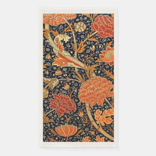 Serviette En Papier Cray, un design William Morris, (Devant)