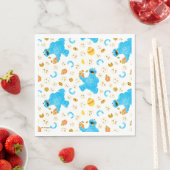 Serviette En Papier Crayon Cookie Monster Cookie Motif (En situation)