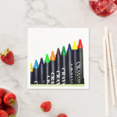 Serviette En Papier Crayons (En situation)