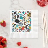 Serviette En Papier Crazy head (En situation)