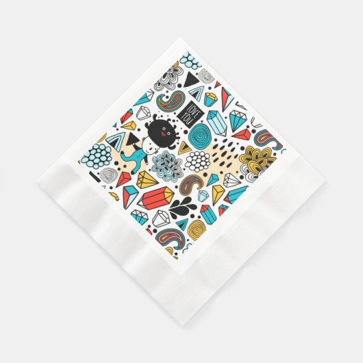 Serviette En Papier Crazy head (Coin)