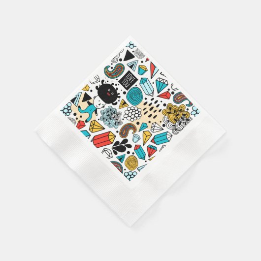 Serviette En Papier Crazy head (Coin)