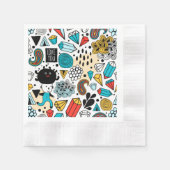 Serviette En Papier Crazy head (Devant)