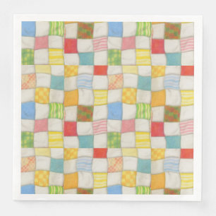 Serviette En Papier CRAZY QUILT Standard Diner Papier serviettes