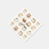 Serviette En Papier Cream Coffee Cups (Coin)