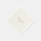 Serviette En Papier Cream Tying the Knot Cocktail (Coin)