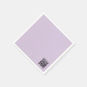 Serviette En Papier Create a QR Code | Pale Lavender Violet (Coin)