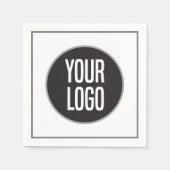 Serviette En Papier Create Business Logo Paper Cocktail Napkin (Devant)