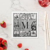Serviette En Papier Create Your Custom Photo Collage Rustic Farmhouse (En situation)