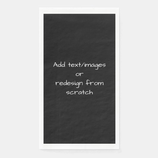 Serviette En Papier Create Your Own Customized (Devant)