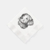 Serviette En Papier Create Your Own Pet Dog Customized (Coin)